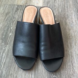 Madewell leather sandals with heel
